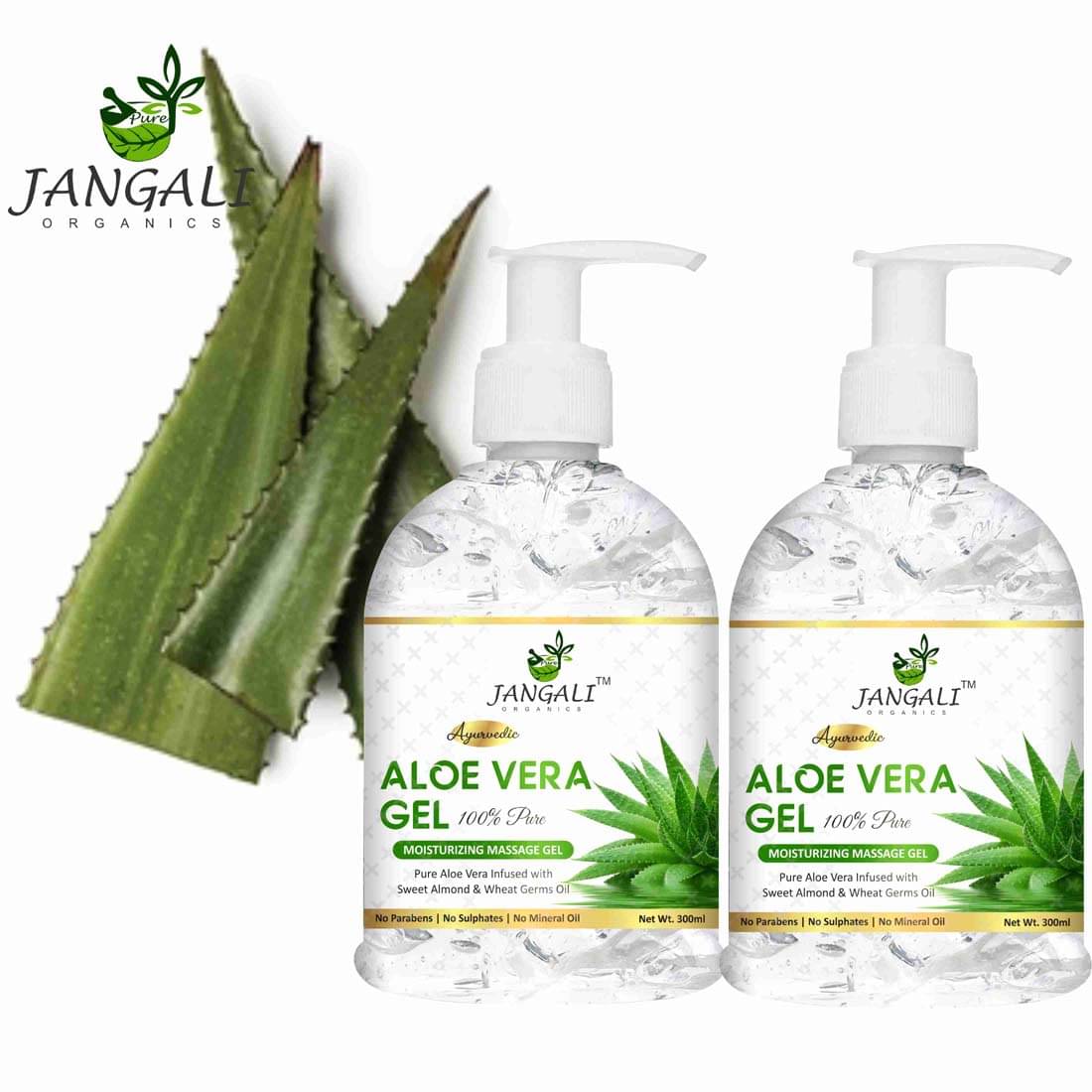PURE Jangali ORGANICS 100% PURE Aloe Vera Gel for Beautiful Face, Skin & Hair 600ML     			PURE Jangali ORGANICS 100% PURE Aloe Vera Gel for Beautiful Face, Skin & Hair 600ML