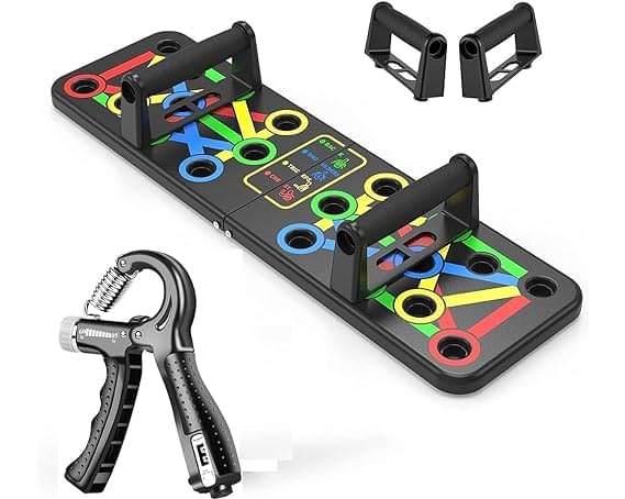 Push Up Board for Men & Women with Adjustable Hand Grip Strengthener With Counter | Portable Push up Stand Equipment For Gym & Home Exercise Workout (Multicolour) Push Up Board for Men & Women with Adjustable Hand Grip Strengthener With Counter | Portable Push up Stand Equipment For Gym & Home Exercise Workout (Multicolour)