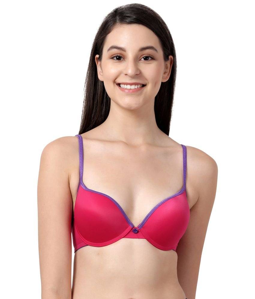     			Susie Viscose Lightly Padded Women's Push Up Bra ( Blue )