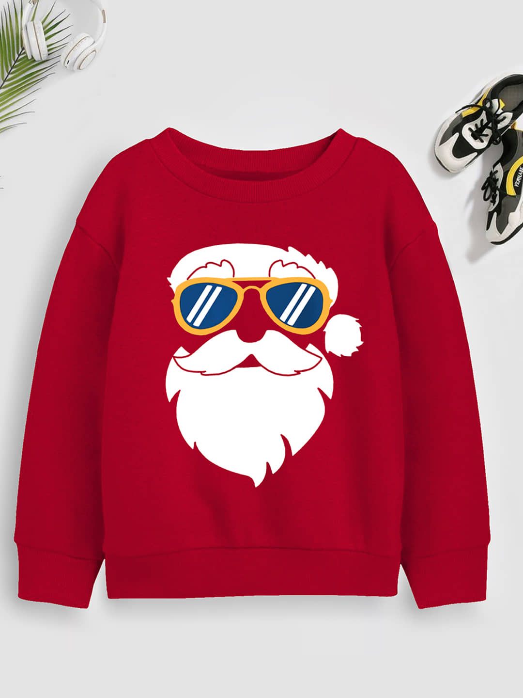 Trampoline Pack of 1 Boys Cotton Blend Sweatshirt ( Red )