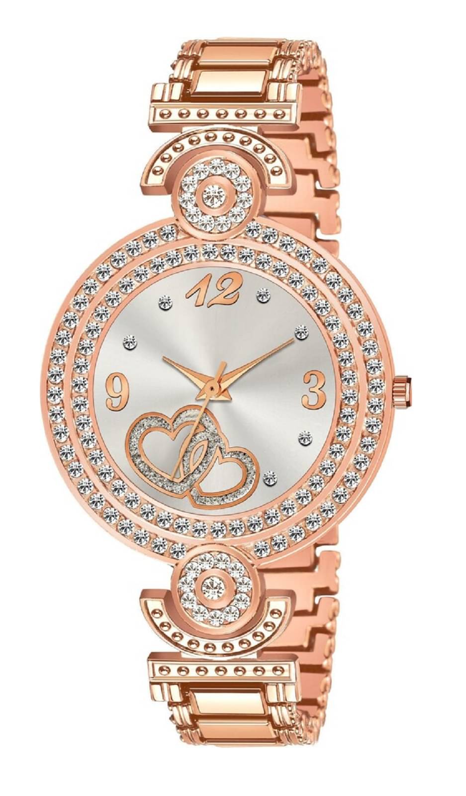     			Viser Rose Gold Metal Analog Womens Watch