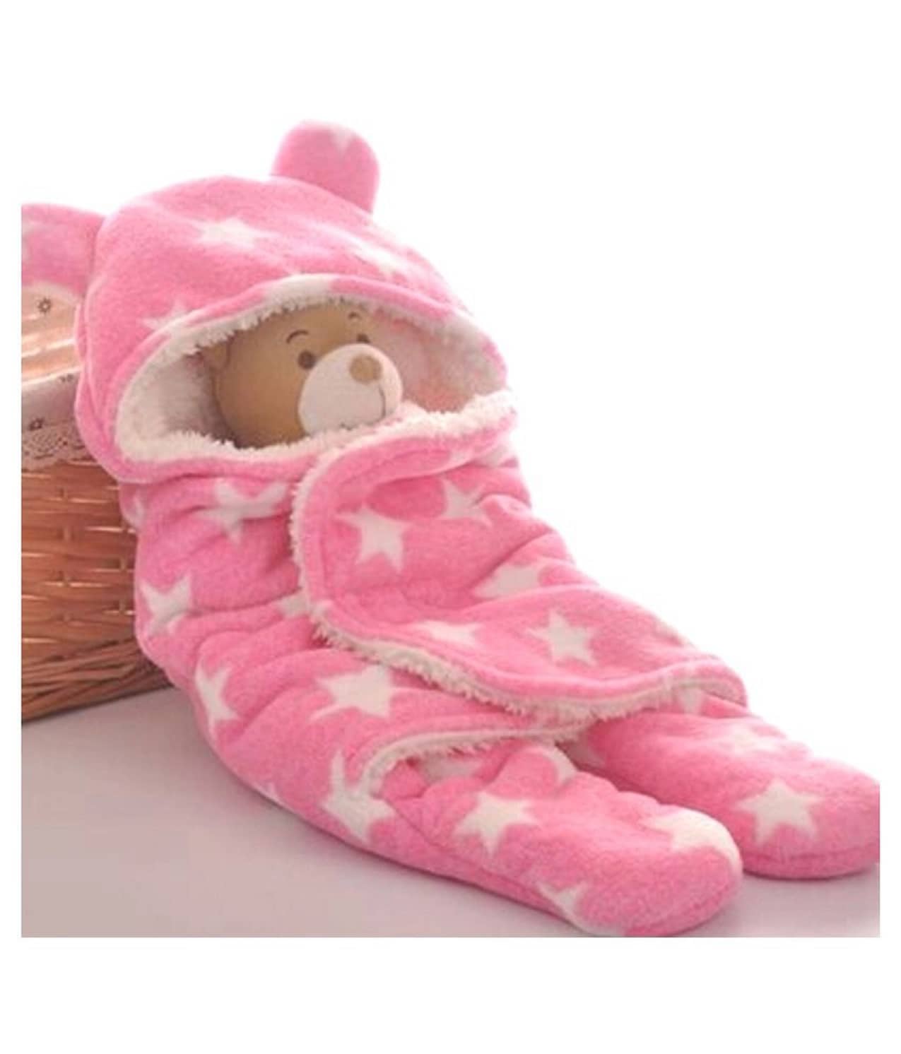 aurapuro Pink Polyester Baby Sleep Sack ( Pack of 1 )