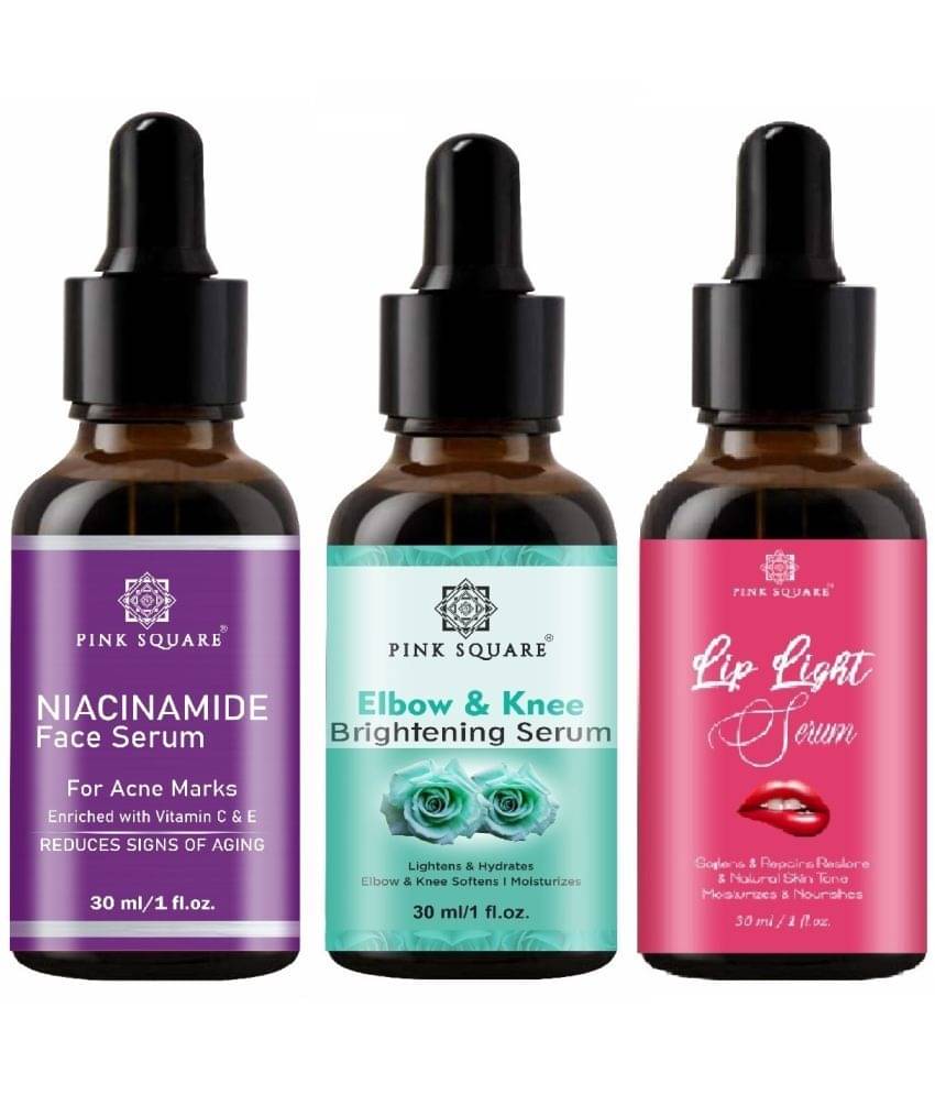 pink square Face Serum Antioxidants Skin Toning For All Skin Type ( Pack of 3 ) pink square Face Serum Antioxidants Skin Toning For All Skin Type ( Pack of 3 )