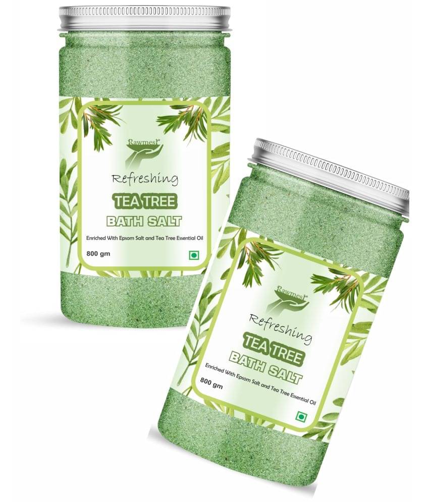 rawmest Tea Tree Crystal Epsom Bath Salt 1600 g Pack of 2 rawmest Tea Tree Crystal Epsom Bath Salt 1600 g Pack of 2
