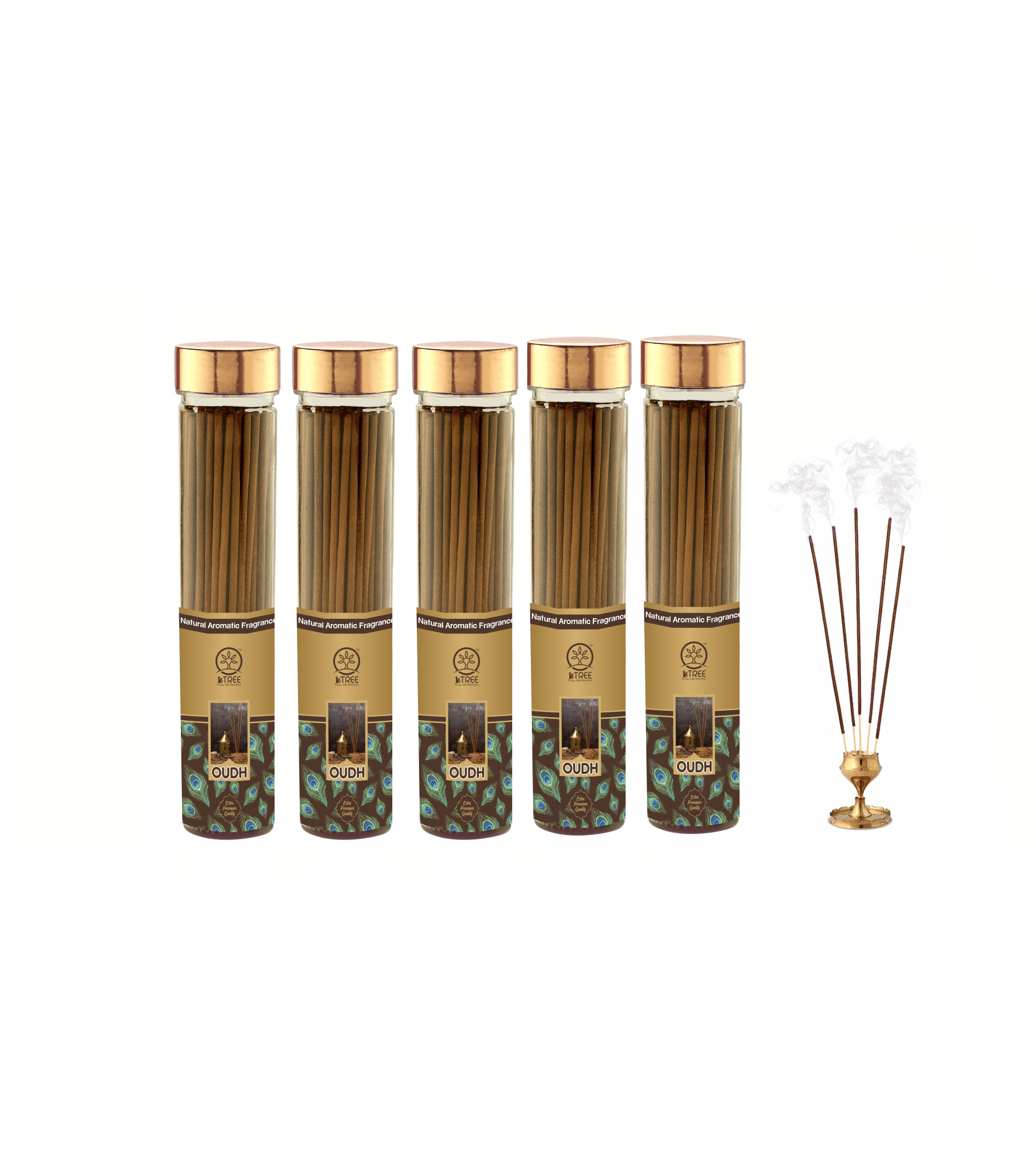    			1 Tree Incense Stick Oudh 100 gm ( Pack of 5 )