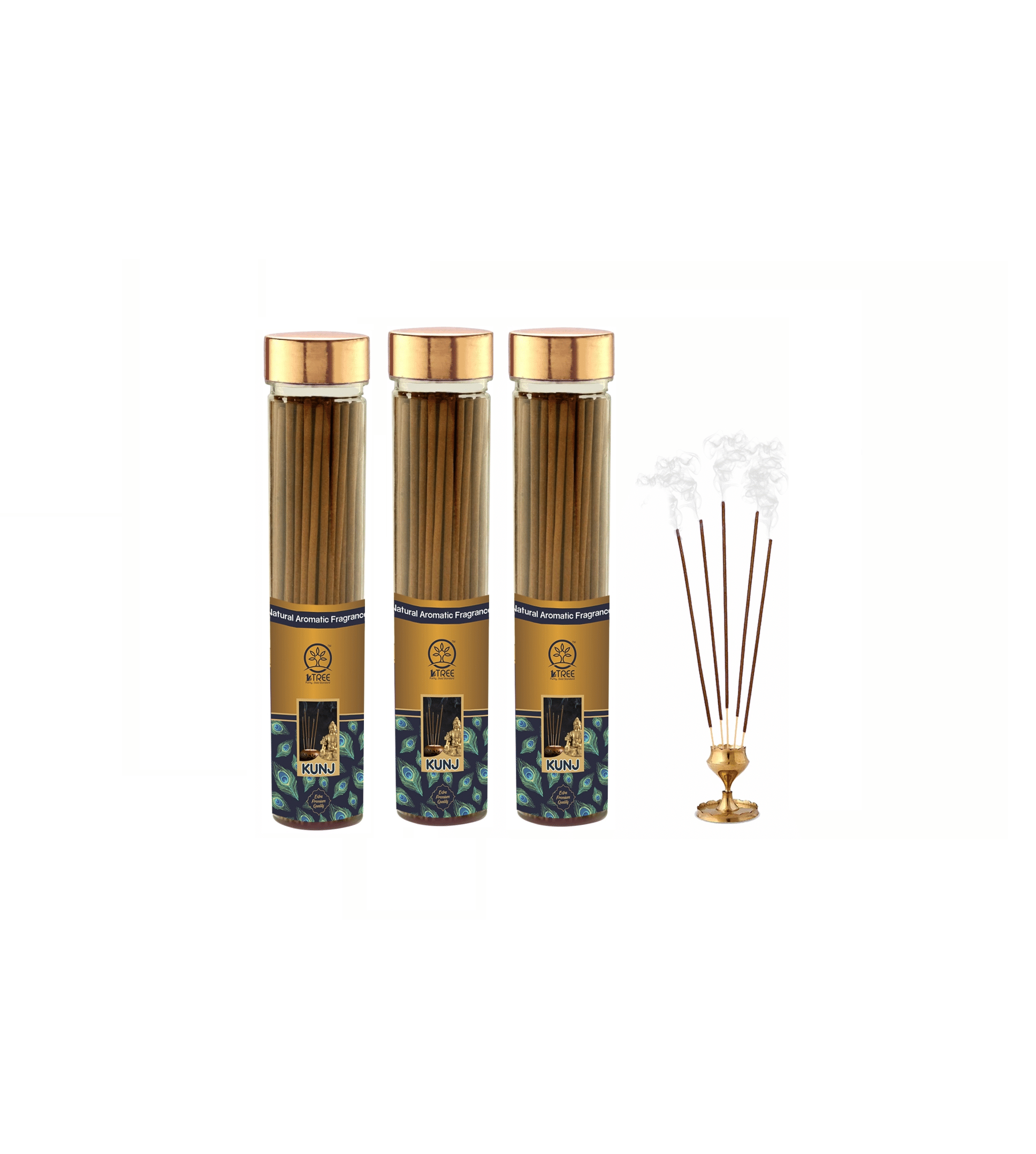     			1 Tree Incense Stick Natural Herbs,Aroma 100 gm ( Pack of 3 )