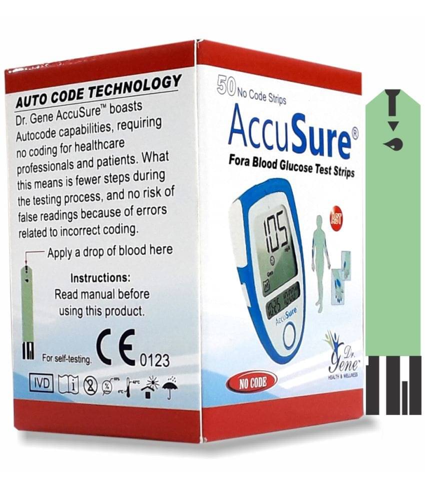     			ACCUSURE Blue Glucometer 50 Test Strips