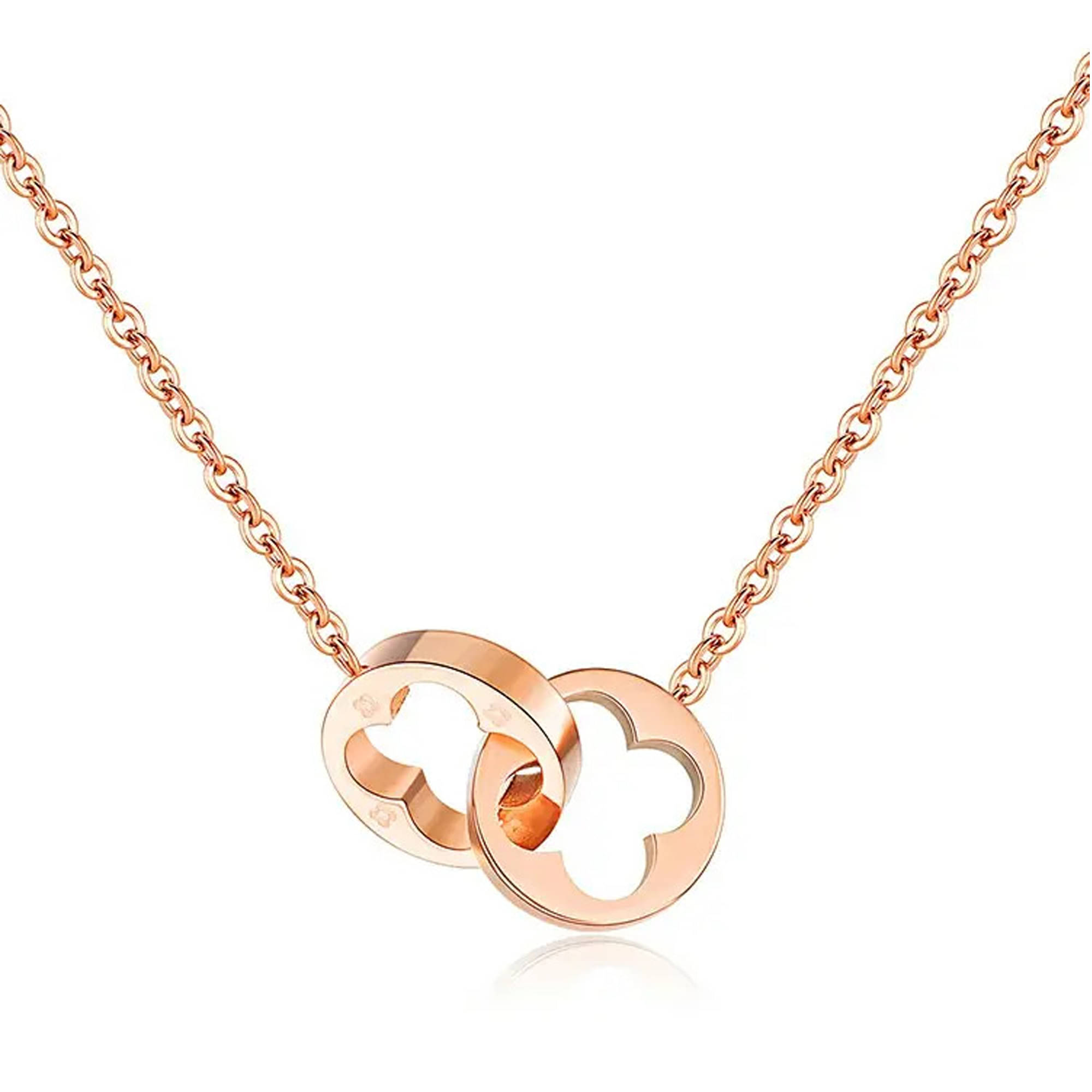     			FASHION FRILL Rose Gold Pendant ( Pack of 1 )