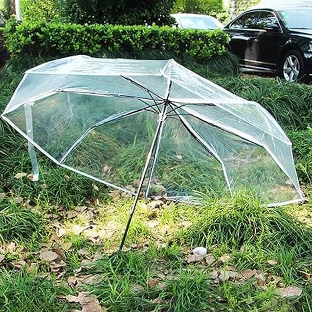     			Infispace White 3 Fold Umbrella