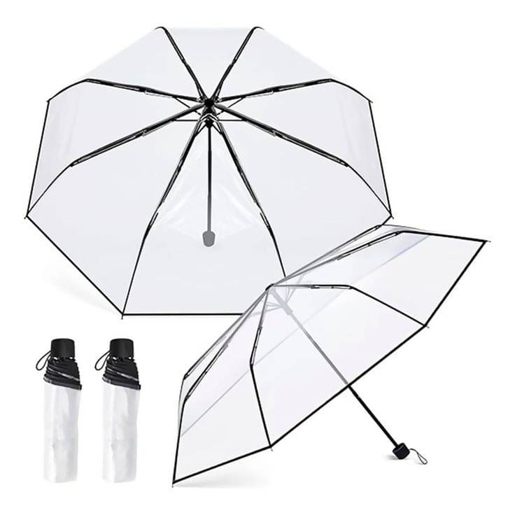     			Infispace White 3 Fold Umbrella