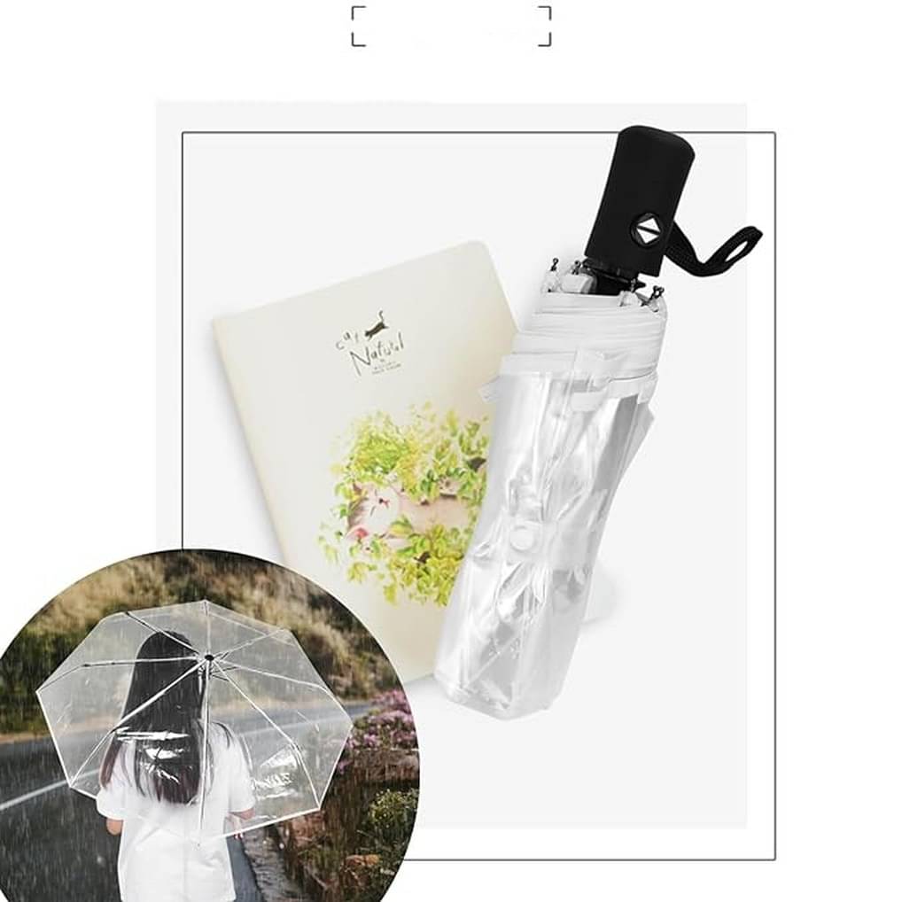     			Infispace White 3 Fold Umbrella