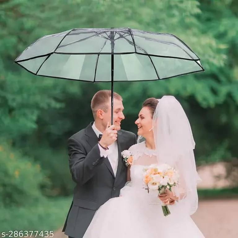     			Infispace White 3 Fold Umbrella