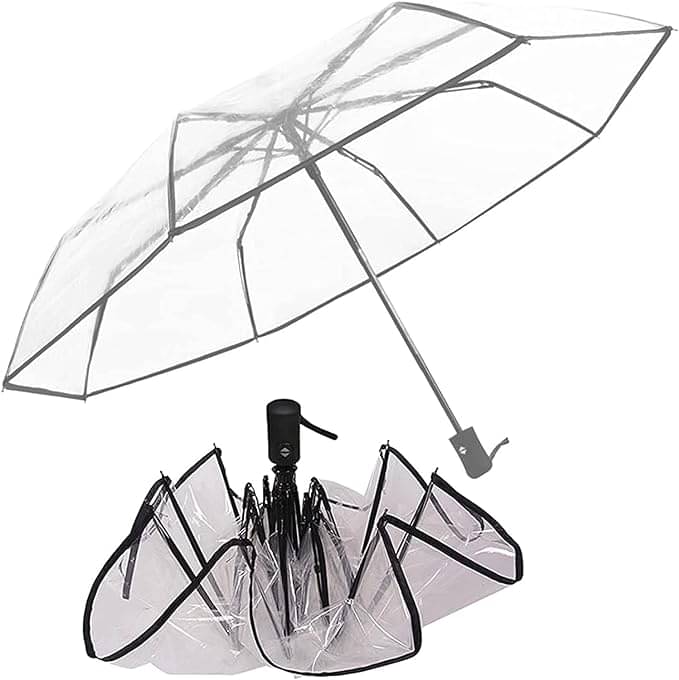     			Infispace White 3 Fold Umbrella
