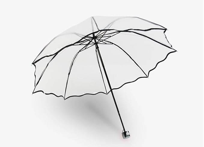     			Infispace White 3 Fold Umbrella