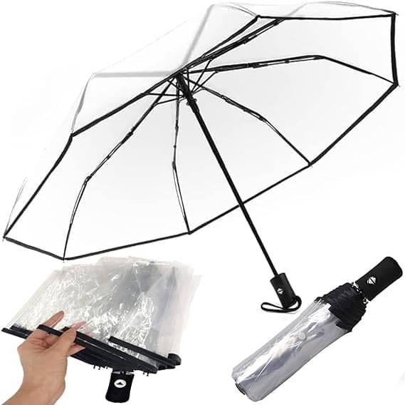    			Infispace White 3 Fold Umbrella