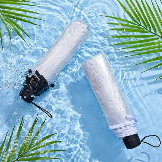     			Infispace White 3 Fold Umbrella