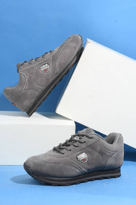 Lakhani Aashirwad L-1098_Dark Grey Gray Men's Sports Running Shoes Lakhani Aashirwad L-1098_Dark Grey Gray Men's Sports Running Shoes