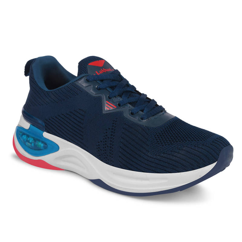Lakhani Aashirwad L-1304_Teal Blue-Red Blue Men's Sports Running Shoes     			Lakhani Aashirwad L-1304_Teal Blue-Red Blue Men's Sports Running Shoes