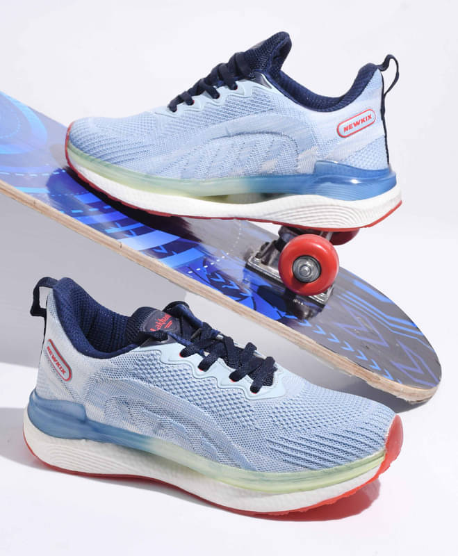 Lakhani Aashirwad L-1606_Ice Blue-Red Blue Men's Sports Running Shoes     			Lakhani Aashirwad L-1606_Ice Blue-Red Blue Men's Sports Running Shoes