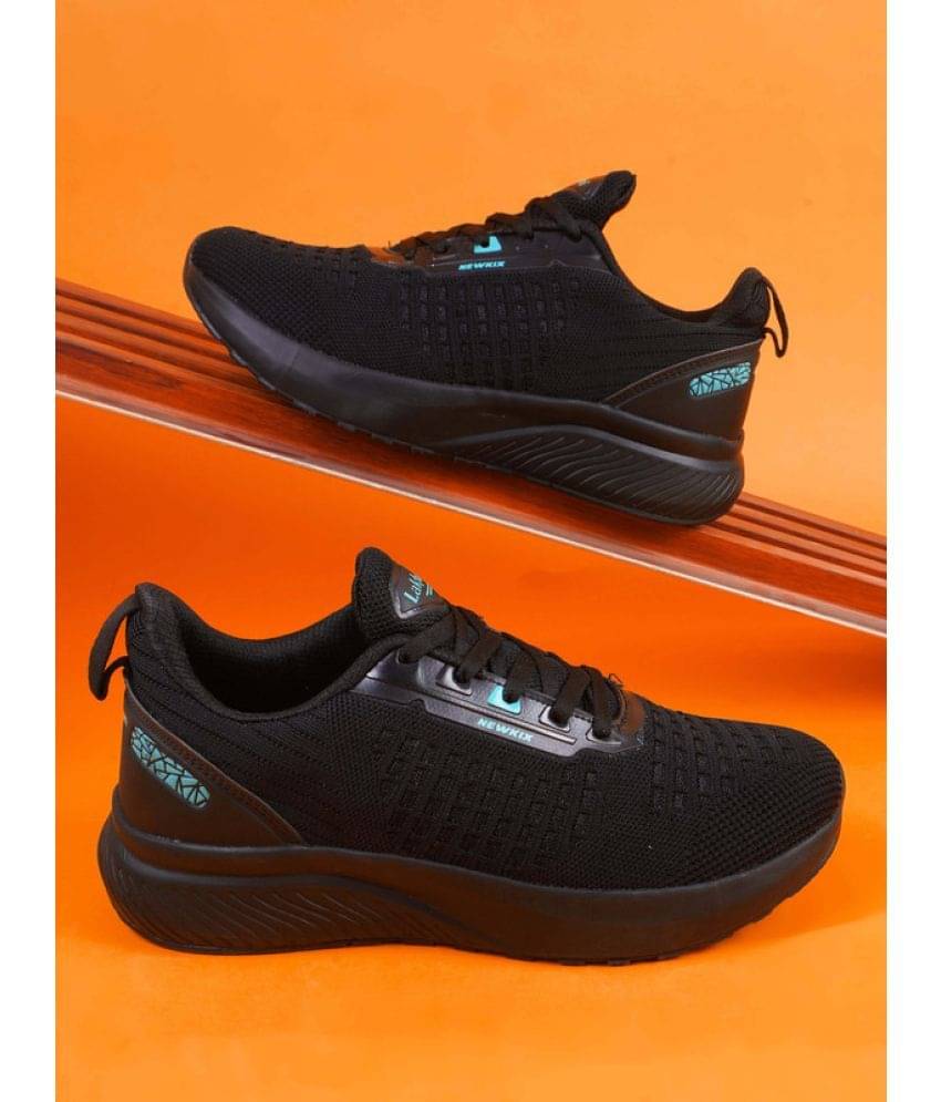     			Lakhani Aashirwad L-Kick-04_Blk-C.Grn Black Men's Sports Running Shoes