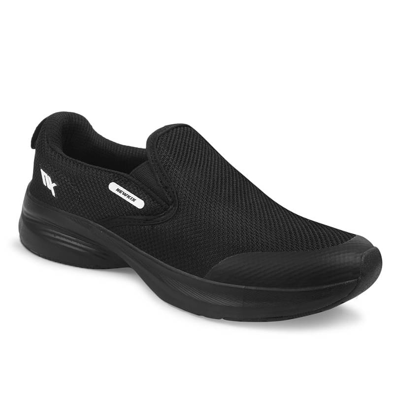     			Lakhani Aashirwad L-Kick-09_Black Black Men's Sports Running Shoes