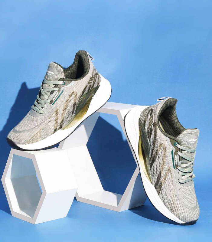     			Lakhani Aashirwad L-Max-02_Pista-Olive Green Men's Sports Running Shoes