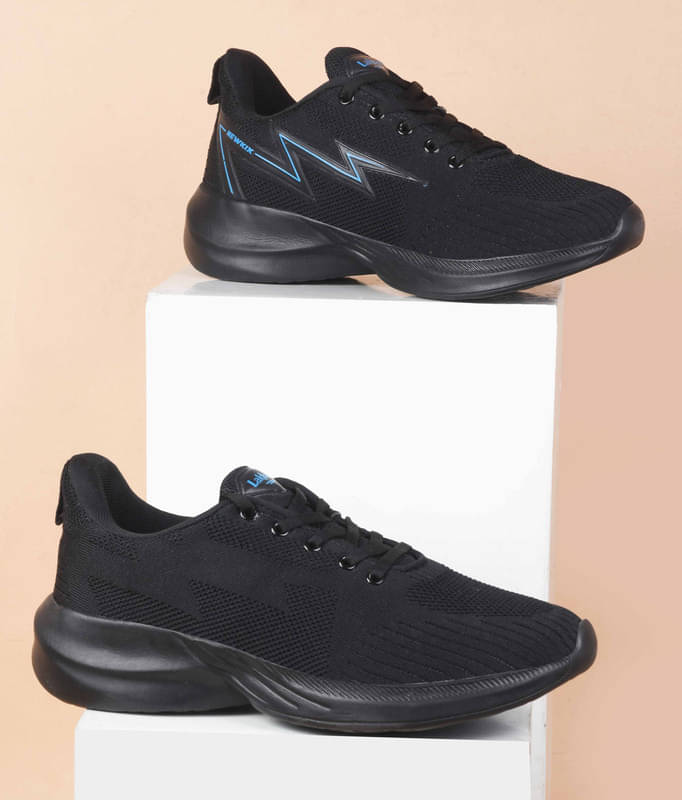 Lakhani Aashirwad L-Panther-05_Black Black Men's Sports Running Shoes Lakhani Aashirwad L-Panther-05_Black Black Men's Sports Running Shoes