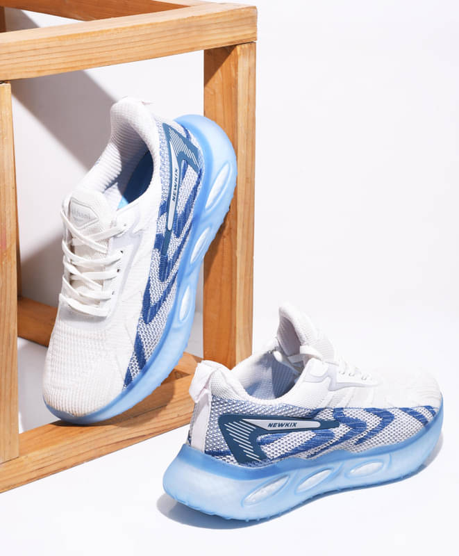 Lakhani Aashirwad L-Rambo-01_White-Sky White Men's Sports Running Shoes Lakhani Aashirwad L-Rambo-01_White-Sky White Men's Sports Running Shoes