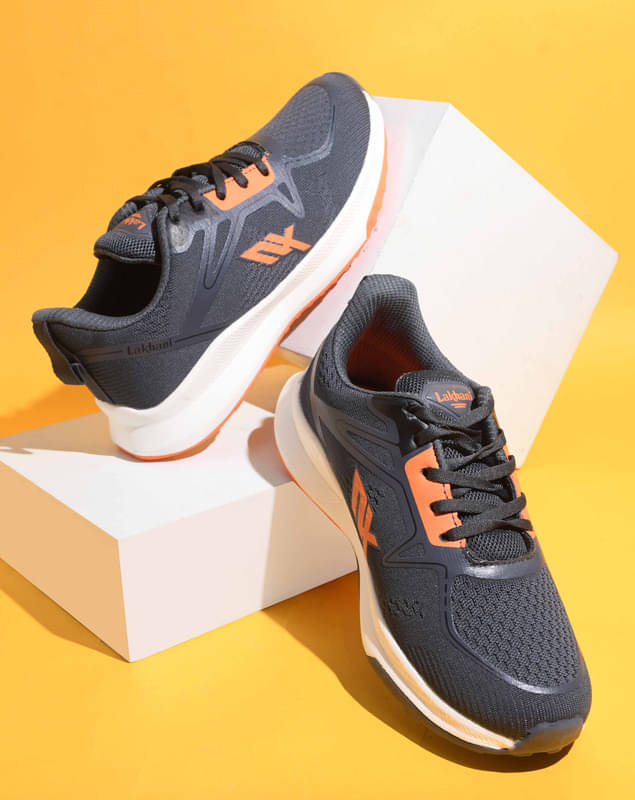 Lakhani Aashirwad L-Rider-02_D.G-Orng Dark Grey Men's Sports Running Shoes Lakhani Aashirwad L-Rider-02_D.G-Orng Dark Grey Men's Sports Running Shoes