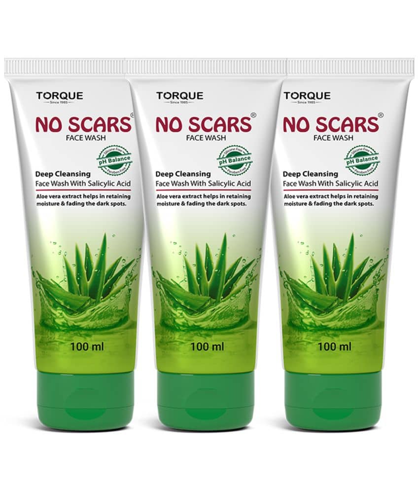 NO SCARS Face Wash - Blackheads and Whiteheads Removal Face Wash For All Skin Type ( Pack of 3 )
