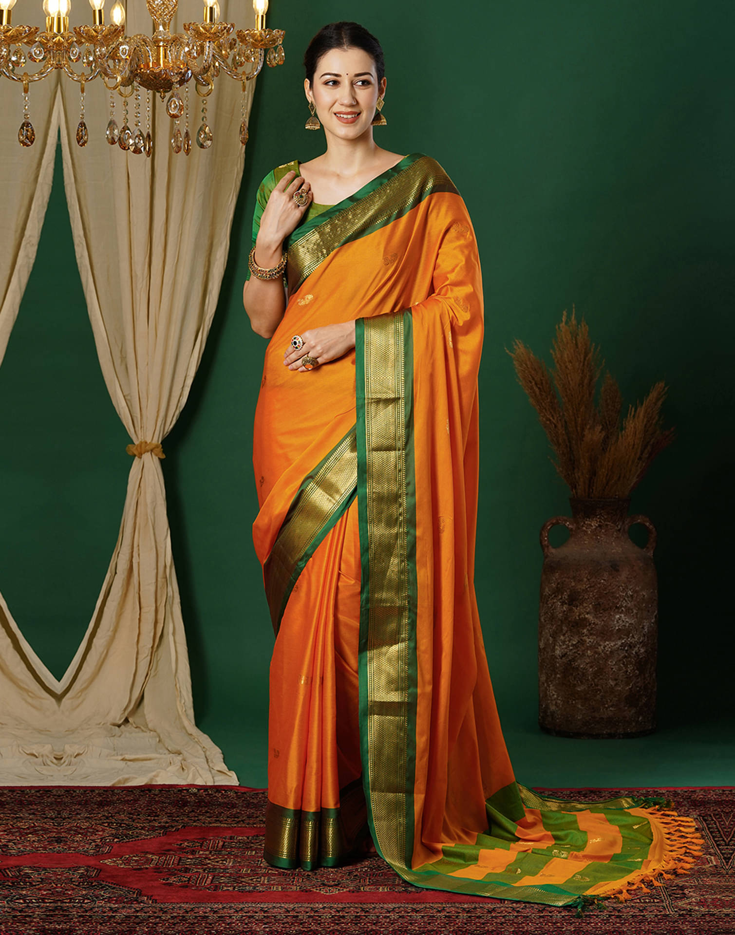 Samah Silk Self Design Saree With Unstitched Blouse Piece ( Yellow ) Samah Silk Self Design Saree With Unstitched Blouse Piece ( Yellow )