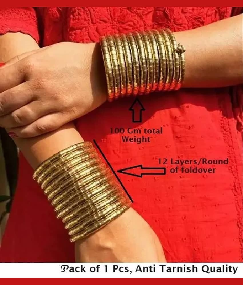 Samridhi DC Gold Bangle ( Pack of 1 ) - Bangles & Bracelets | Buy online on ZillyBuy