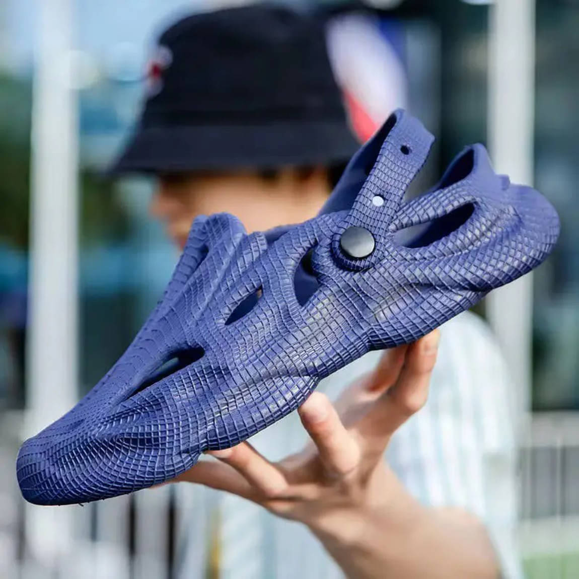     			Secritas - Blue Men's Clogs