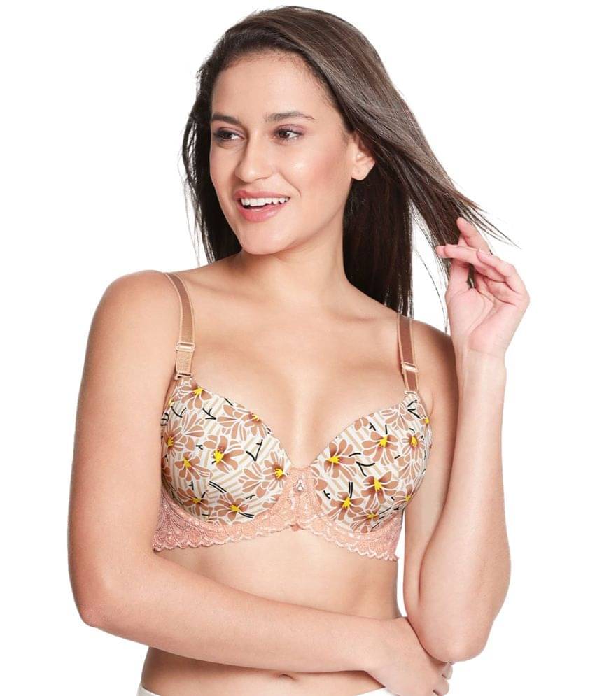 Susie Nylon Lightly Padded Women's T-Shirt Bra ( Cream ) Susie Nylon Lightly Padded Women's T-Shirt Bra ( Cream )