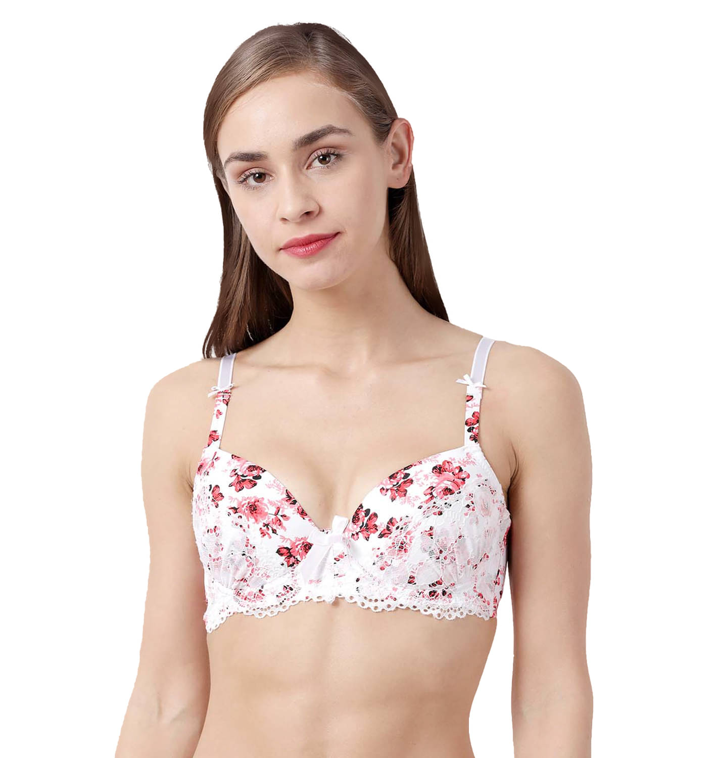 Susie Nylon Lightly Padded Women's Everyday Bra ( Pink ) Susie Nylon Lightly Padded Women's Everyday Bra ( Pink )
