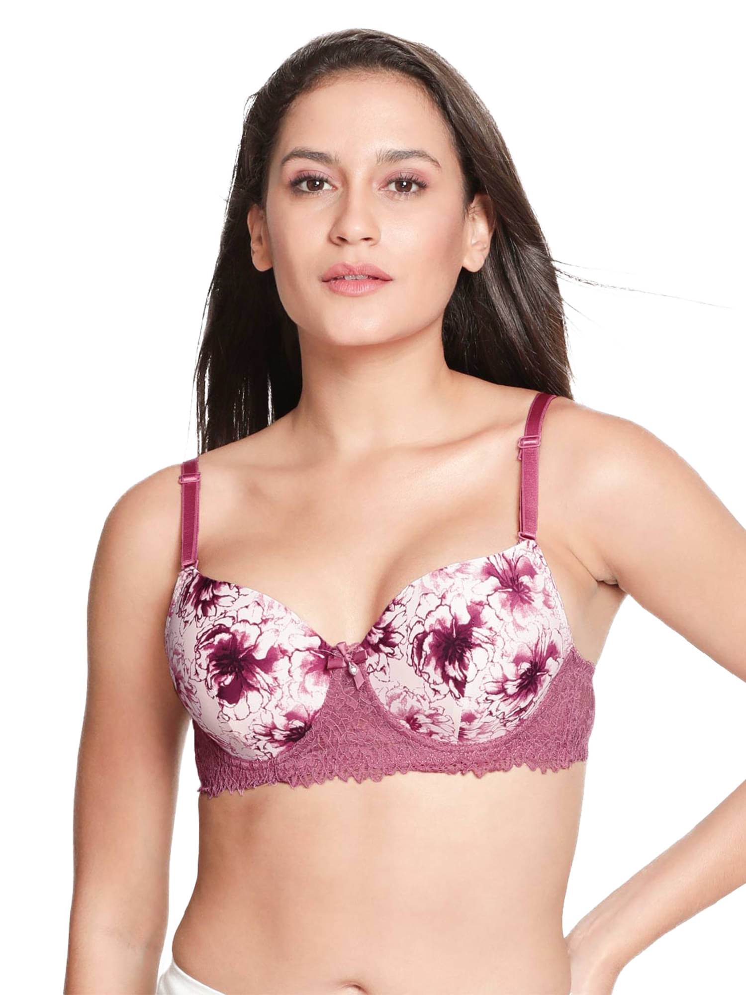 Susie Nylon Lightly Padded Women's Everyday Bra ( Purple )     			Susie Nylon Lightly Padded Women's Everyday Bra ( Purple )