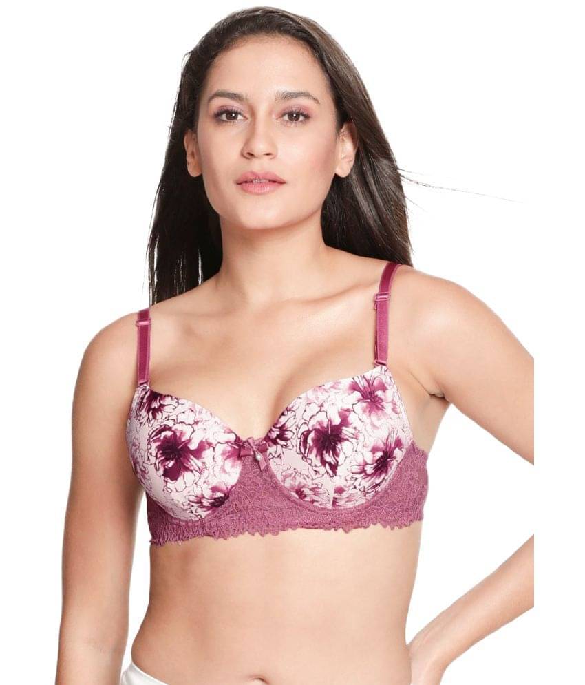 Susie Nylon Lightly Padded Women's Everyday Bra ( Purple ) Susie Nylon Lightly Padded Women's Everyday Bra ( Purple )