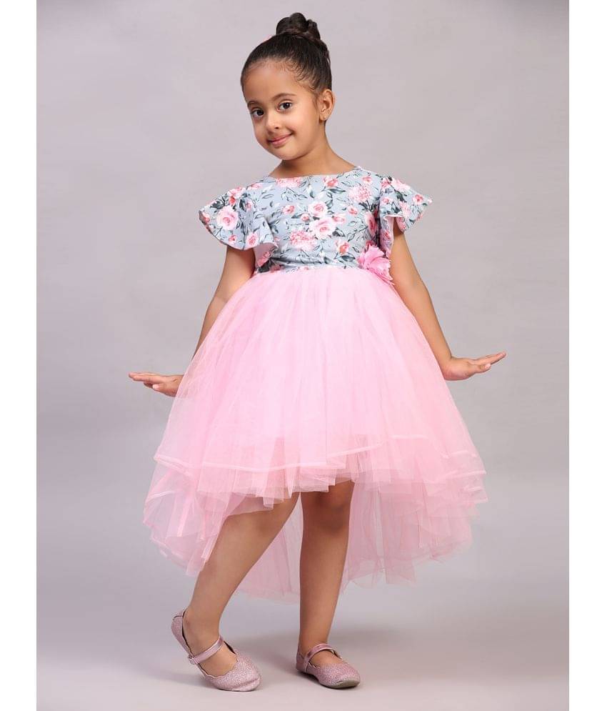 Toy Balloon Kids Net Asymmetric Dress For Girls ( Pack of 1 , Bright Pink )     			Toy Balloon Kids Net Asymmetric Dress For Girls ( Pack of 1 , Bright Pink )