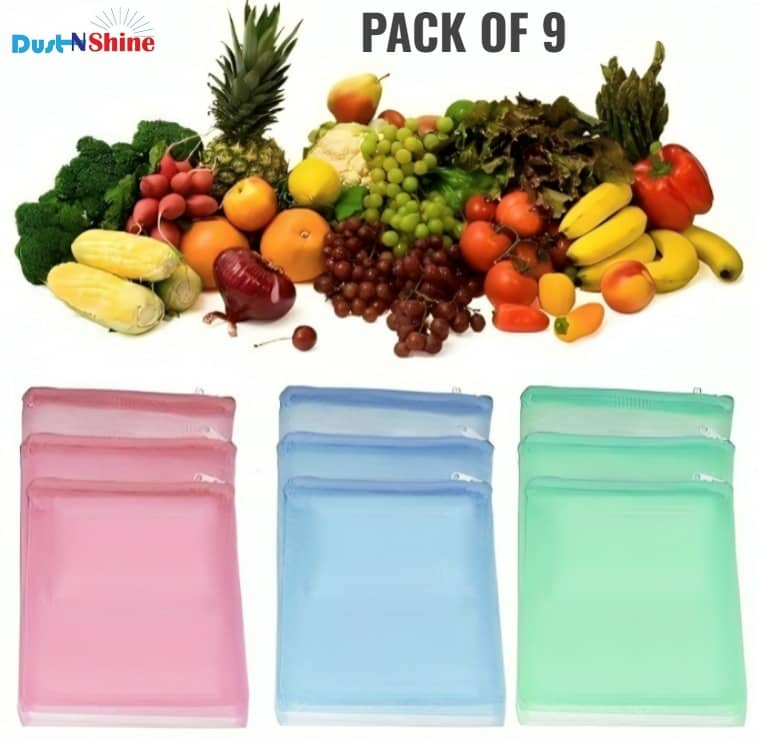 dustnshine Multicolor Nylon Storage Bag & Trunk Pack of 9 - Handbags | Buy online on ZillyBuy