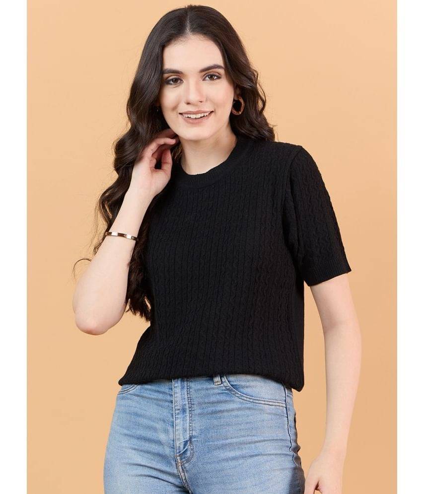     			Clapton Women's Cotton Regular Top ( Black )