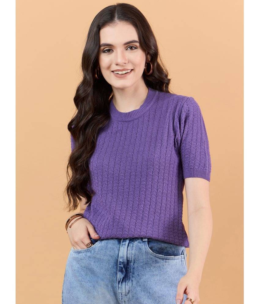 Clapton Women's Cotton Regular Top ( Purple )     			Clapton Women's Cotton Regular Top ( Purple )