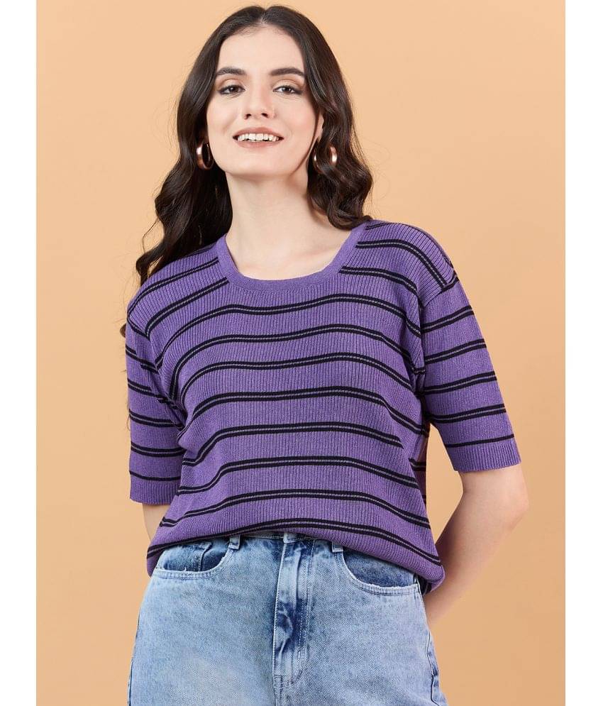     			Clapton Women's Cotton Regular Top ( Purple )