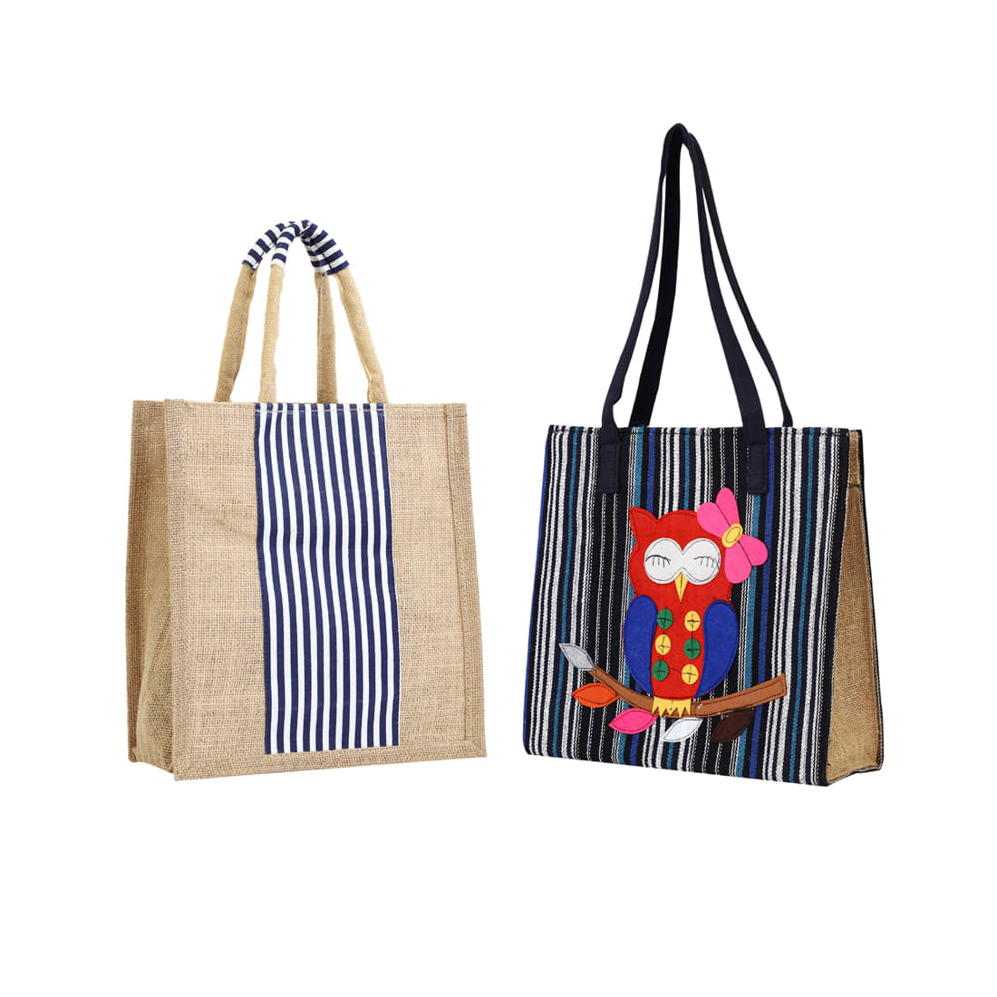     			ENSAC Red Jute Lunch Bag Pack of 2