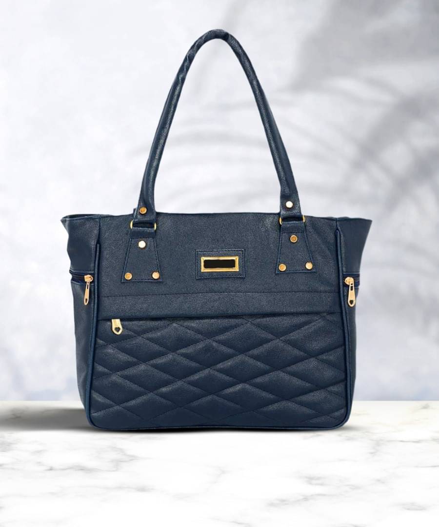     			Fargo Blue Artificial Leather Shoulder Bag
