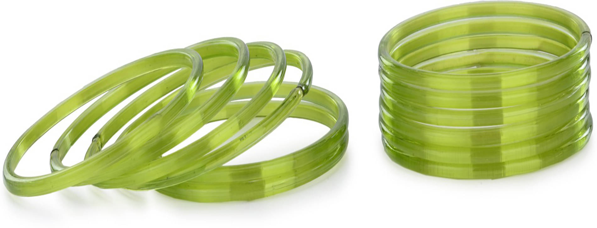     			Somil Green Bangle Set ( Pack of 12 )