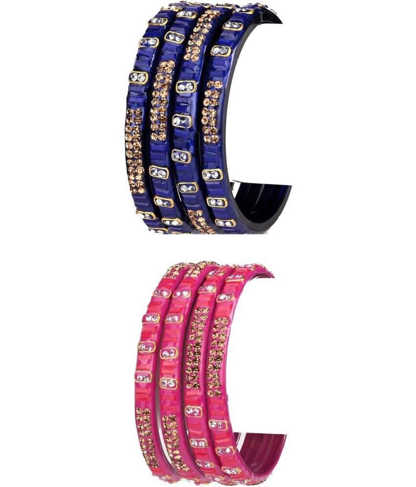 Somil Multicolor Bangle Set ( Pack of 8 )     			Somil Multicolor Bangle Set ( Pack of 8 )