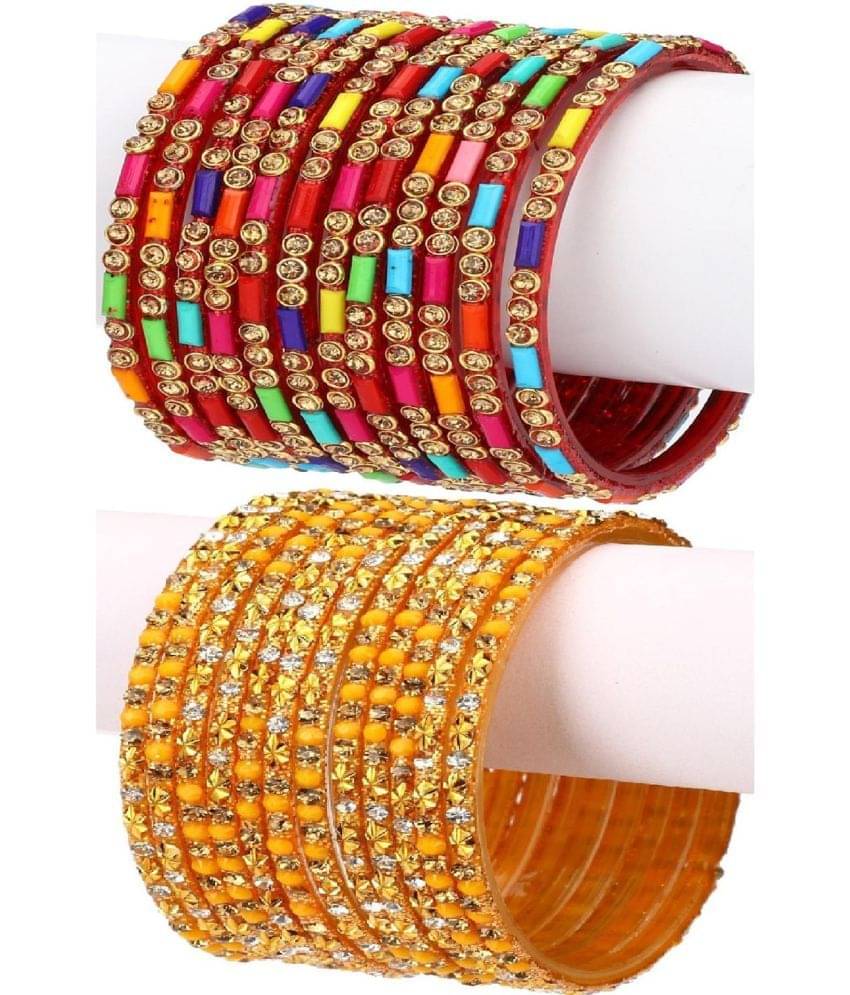 Somil Multicolor Bangle Set ( Pack of 24 ) Somil Multicolor Bangle Set ( Pack of 24 )