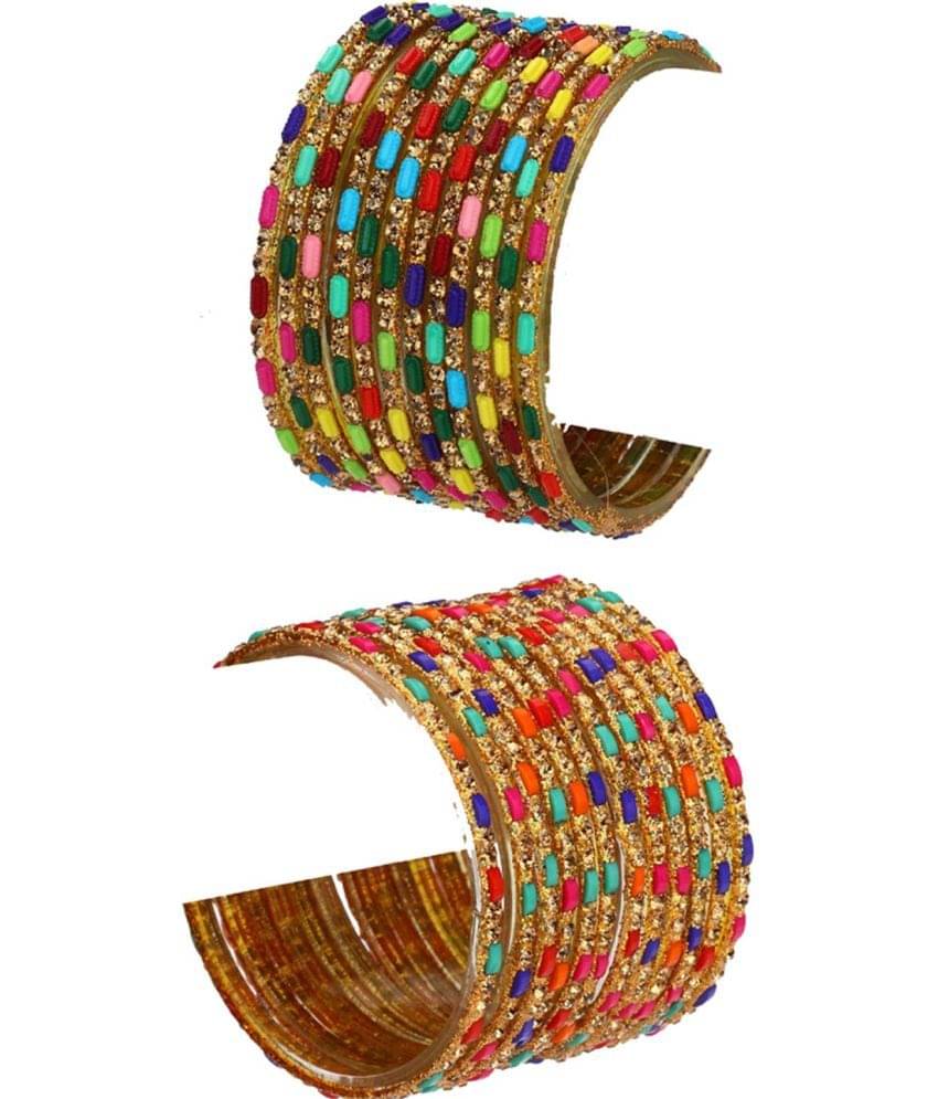 Somil Multicolor Bangle Set ( Pack of 24 )     			Somil Multicolor Bangle Set ( Pack of 24 )