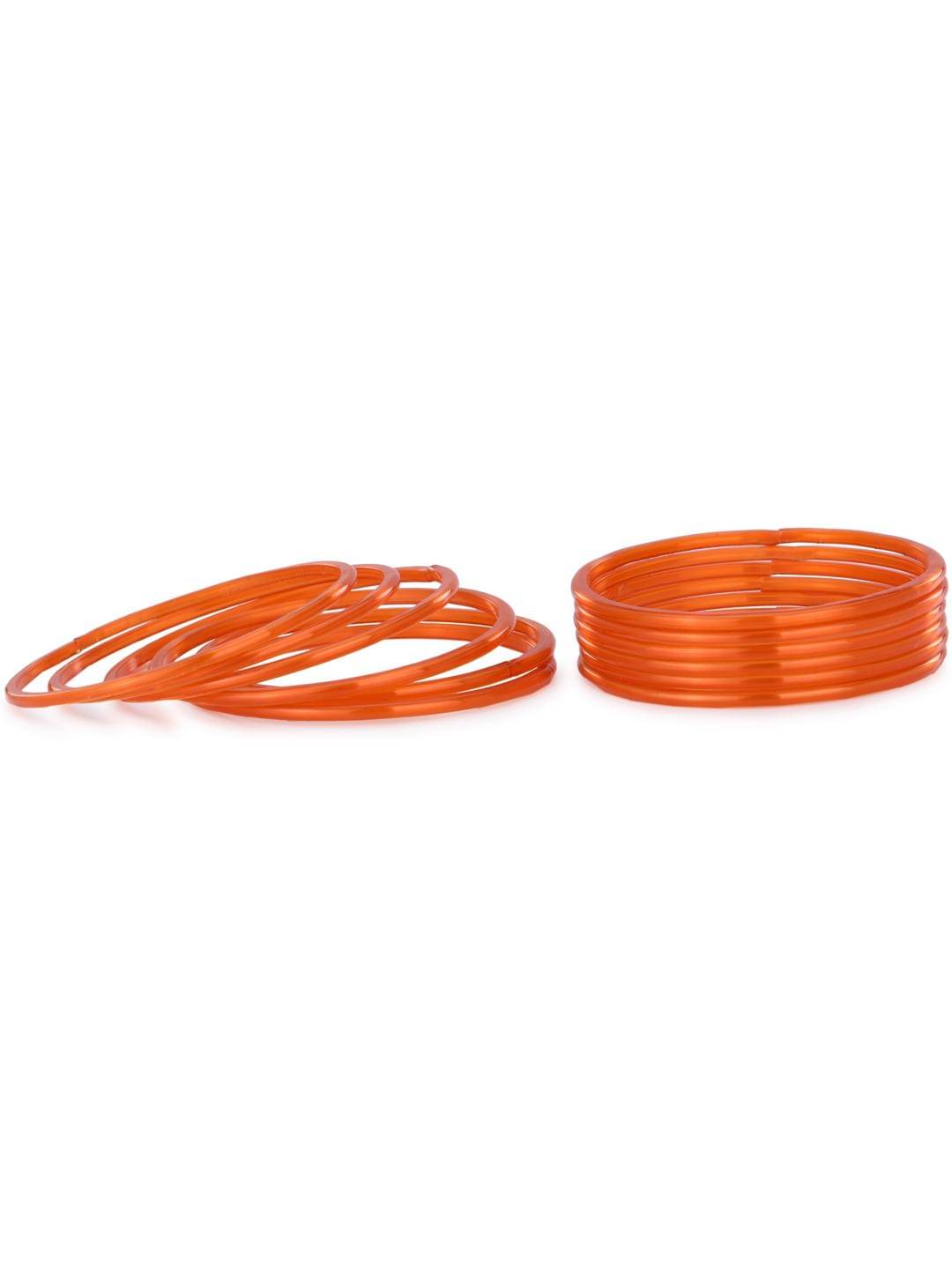     			Somil Orange Bangle Set ( Pack of 12 )