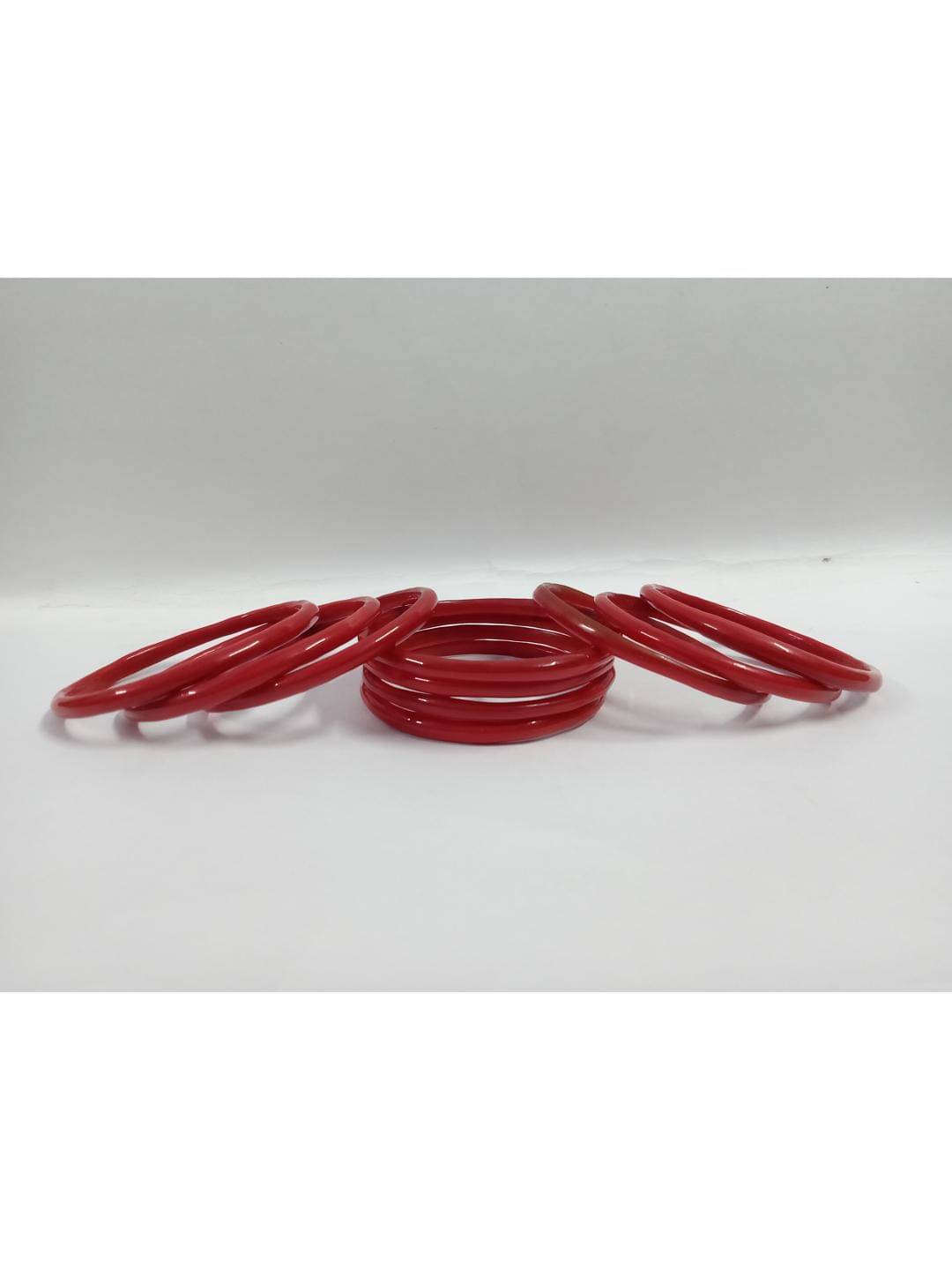Somil Red Bangle Set ( Pack of 10 ) Somil Red Bangle Set ( Pack of 10 )